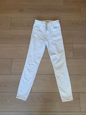 J Brand White High-Rise Skinny Jeans